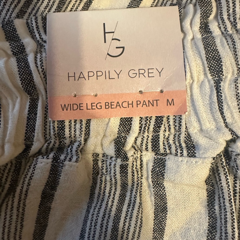 Happily Grey Striped Swim Coverup